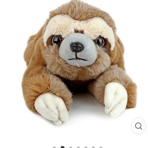 FAO Schwarz 15 inch plush lying baby sloth